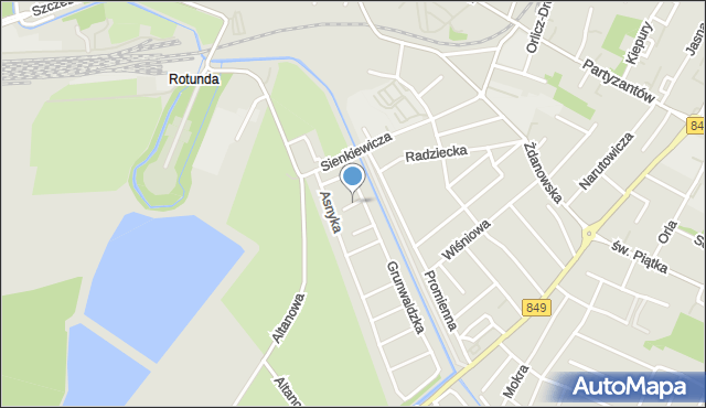 Zamość, Dawna Leszczowa, kpt., mapa Zamościa