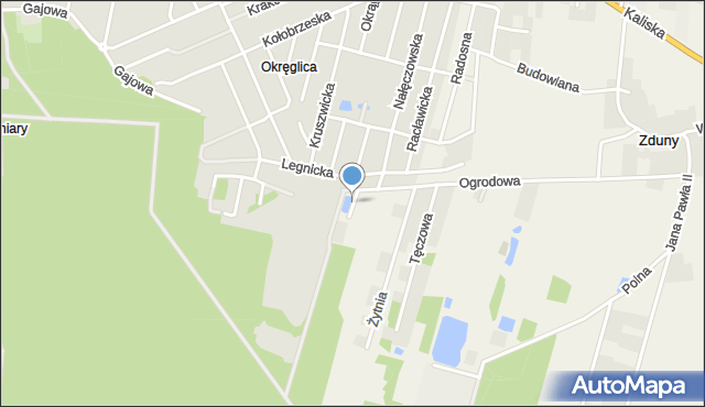 Zduny gmina Opatówek, Daleka, mapa Zduny gmina Opatówek