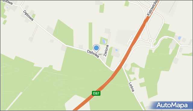 Adamowice gmina Mszczonów, Dębowa, mapa Adamowice gmina Mszczonów