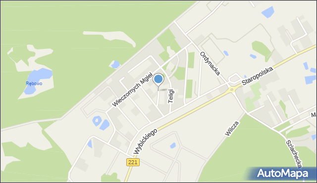 Bąkowo gmina Kolbudy, Deyczakowskiego Zygmunta, kpt., mapa Bąkowo gmina Kolbudy