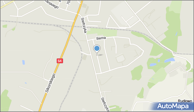 Braniewo, Dembińskiego, mapa Braniewo