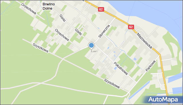 Brwilno Dolne, Dębowa, mapa Brwilno Dolne