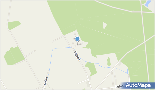 Byków, Dębowa, mapa Byków