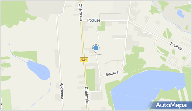 Chełm Śląski, Dębowa, mapa Chełm Śląski