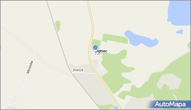 Dębiec gmina Lipiany, Dębiec, mapa Dębiec gmina Lipiany
