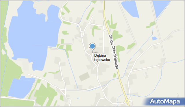 Dębina Łętowska, Dębina Łętowska, mapa Dębina Łętowska