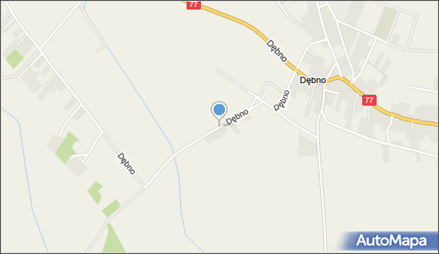 Dębno gmina Leżajsk, Dębno, mapa Dębno gmina Leżajsk