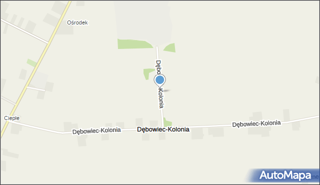 Dębowiec-Kolonia, Dębowiec-Kolonia, mapa Dębowiec-Kolonia