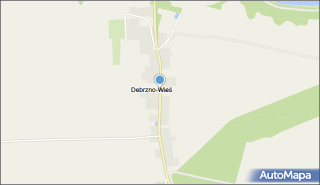 Debrzno-Wieś, Debrzno-Wieś, mapa Debrzno-Wieś