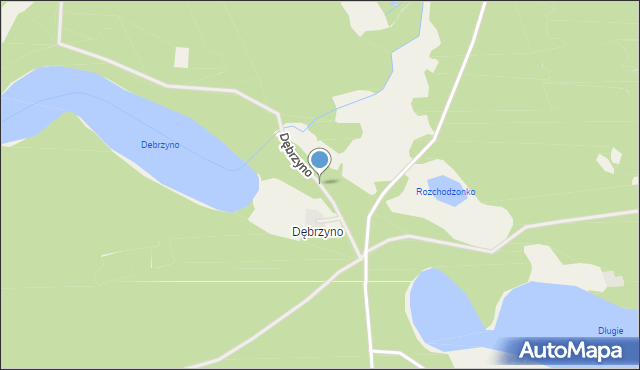 Dębrzyno, Dębrzyno, mapa Dębrzyno
