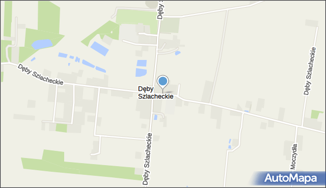 Dęby Szlacheckie, Dęby Szlacheckie, mapa Dęby Szlacheckie
