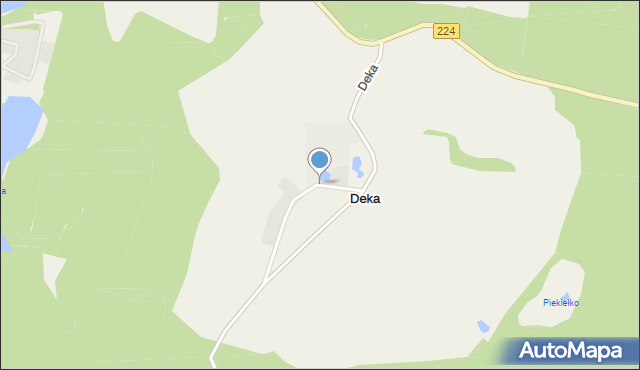 Deka, Deka, mapa Deka