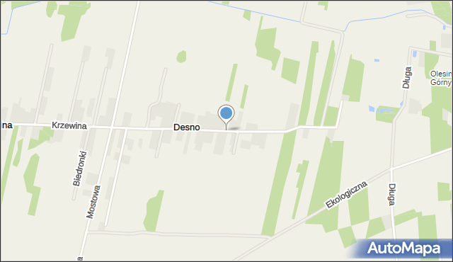 Desno, Desno, mapa Desno