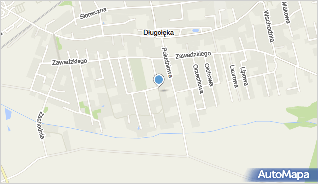 Długołęka powiat wrocławski, Dębowa, mapa Długołęka powiat wrocławski