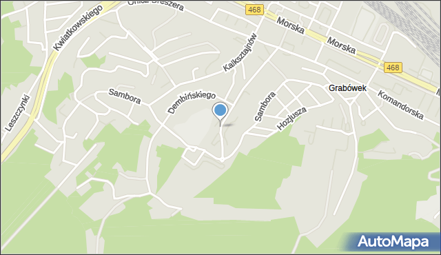 Gdynia, Dembińskiego Bronisława, mapa Gdyni