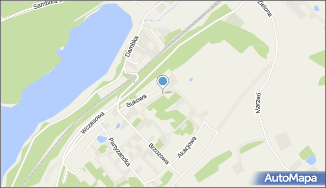 Gołubie, Dębowa, mapa Gołubie