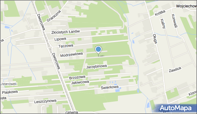 Jeziórko gmina Prażmów, Dębowa, mapa Jeziórko gmina Prażmów