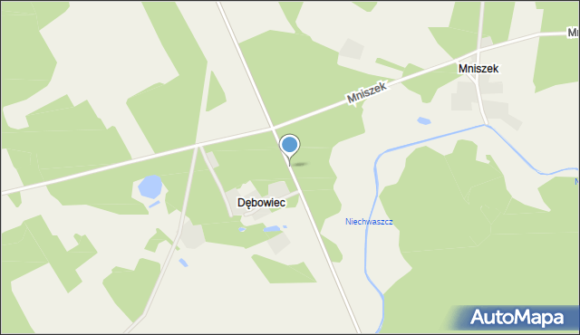 Karsin powiat kościerski, Dębowiec, mapa Karsin powiat kościerski