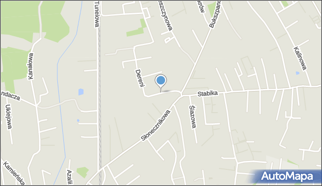 Katowice, Dereni, mapa Katowic