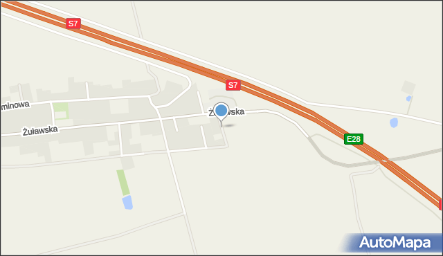 Kmiecin, Dębowa, mapa Kmiecin