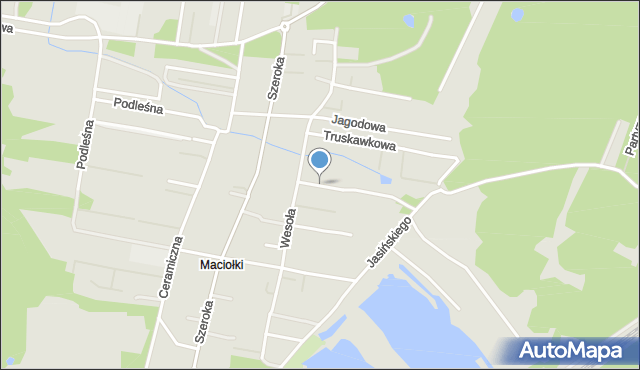 Kobyłka, Dereniowa, mapa Kobyłka