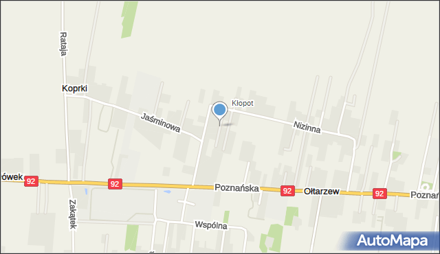 Koprki, Deyny Kazimierza, mapa Koprki