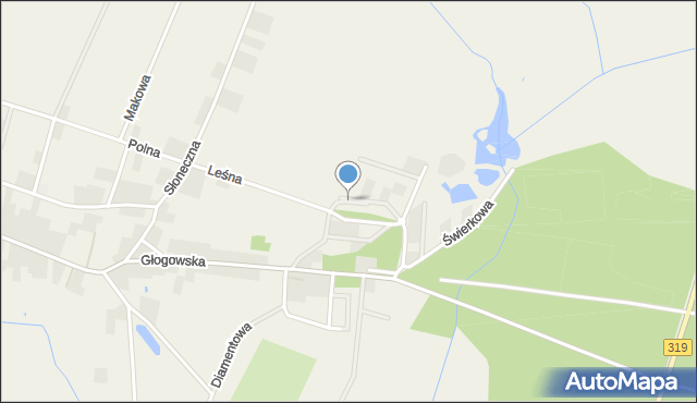 Kotla, Dębowa, mapa Kotla