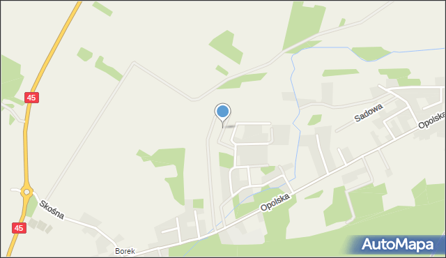 Kotórz Mały, Dębowa, mapa Kotórz Mały