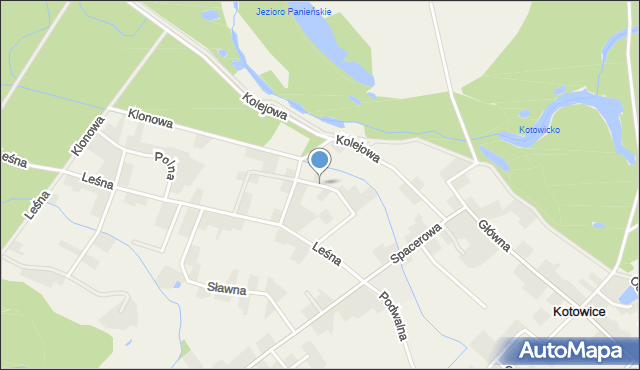Kotowice gmina Siechnice, Dębowa, mapa Kotowice gmina Siechnice