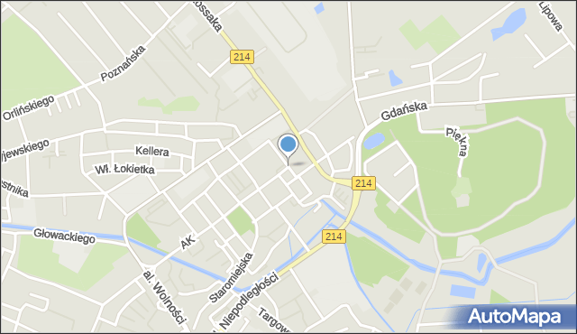 Lębork, Derdowskiego Hieronima, mapa Lębork