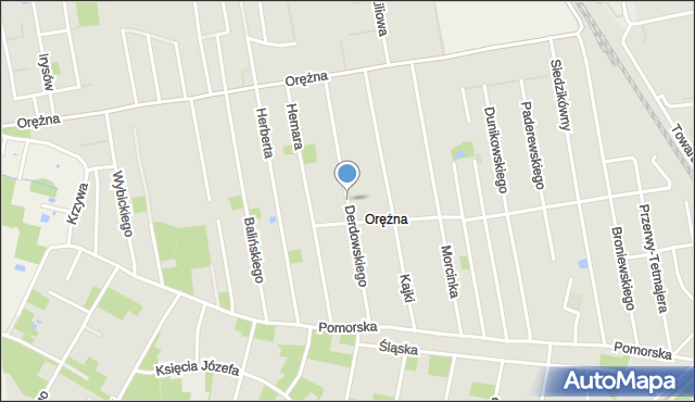 Piaseczno, Derdowskiego, mapa Piaseczno