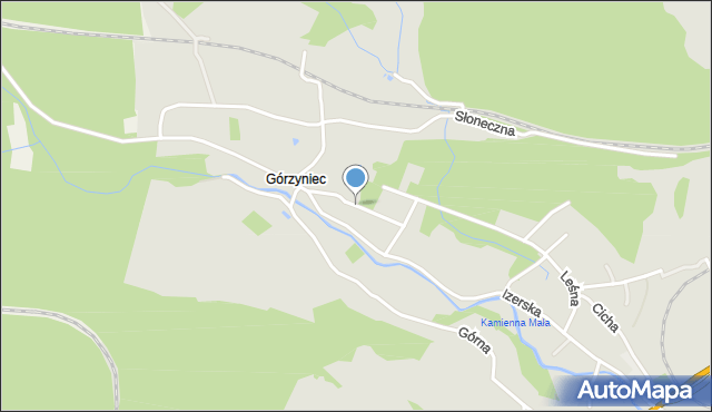 Piechowice powiat karkonoski, Dębowa, mapa Piechowice powiat karkonoski