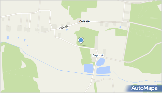 Podstoła gmina Drużbice, Depczyk, mapa Podstoła gmina Drużbice