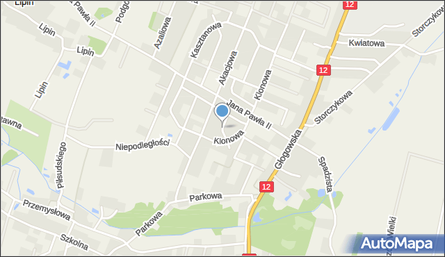 Radwanice powiat polkowicki, Dębowa, mapa Radwanice powiat polkowicki