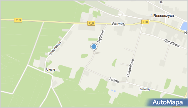 Rossoszyca, Dębowa, mapa Rossoszyca