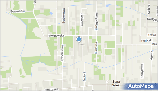 Stara Wieś gmina Nadarzyn, Derkacza, mapa Stara Wieś gmina Nadarzyn