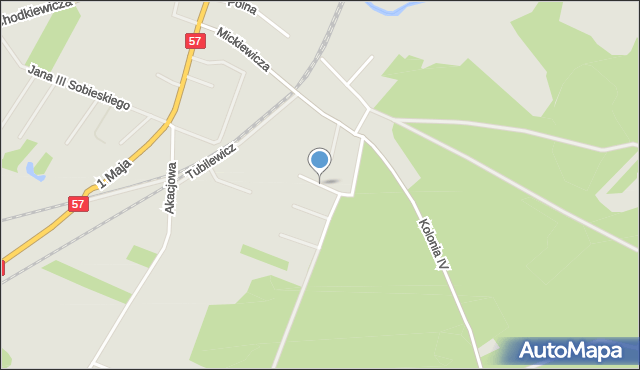 Wielbark powiat szczycieński, Dębowa, mapa Wielbark powiat szczycieński