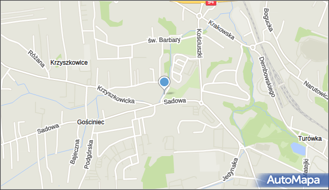 Wieliczka, Demczuka Karola, mapa Wieliczka