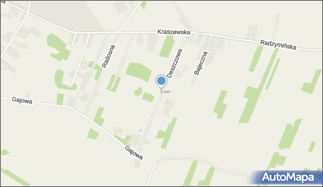 Wiktorów gmina Radzymin, Deszczowa, mapa Wiktorów gmina Radzymin