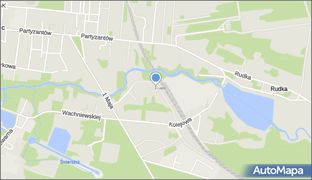 Zwierzyniec powiat zamojski, Derlatki Jana, mapa Zwierzyniec powiat zamojski