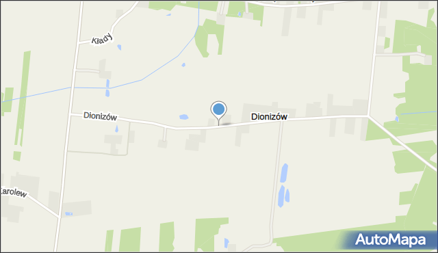 Dionizów, Dionizów, mapa Dionizów