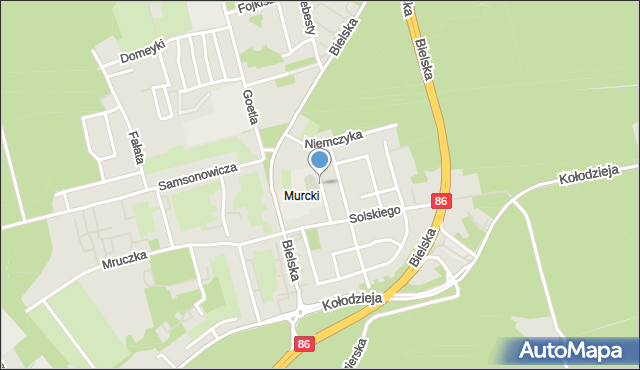 Katowice, Didura Adama, mapa Katowic