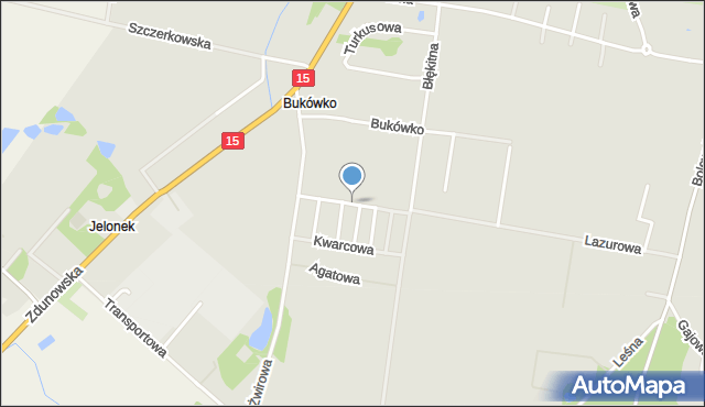 Krotoszyn, Diamentowa, mapa Krotoszyna