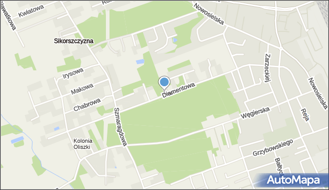 Krupniki, Diamentowa, mapa Krupniki