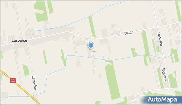 Myśliszewice, Diamentowa, mapa Myśliszewice