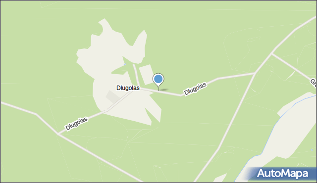 Długolas, Długolas, mapa Długolas