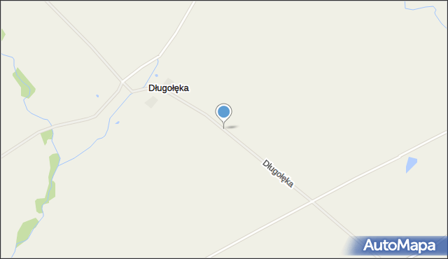 Długołęka gmina Lidzbark Warmiński, Długołęka, mapa Długołęka gmina Lidzbark Warmiński