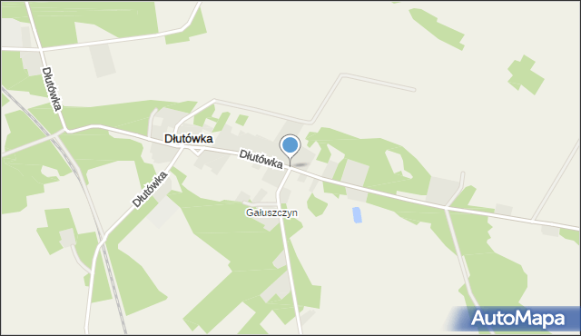 Dłutówka, Dłutówka, mapa Dłutówka