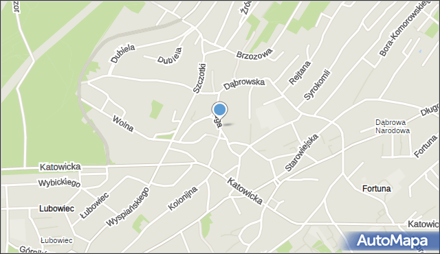 Jaworzno, Długa, mapa Jaworzno