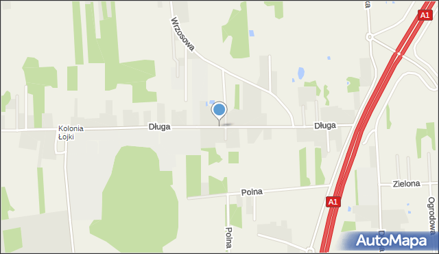Konradów gmina Blachownia, Długa, mapa Konradów gmina Blachownia